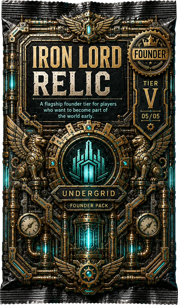 Iron Lord Relic founder pack for Undergrid Iron Veil